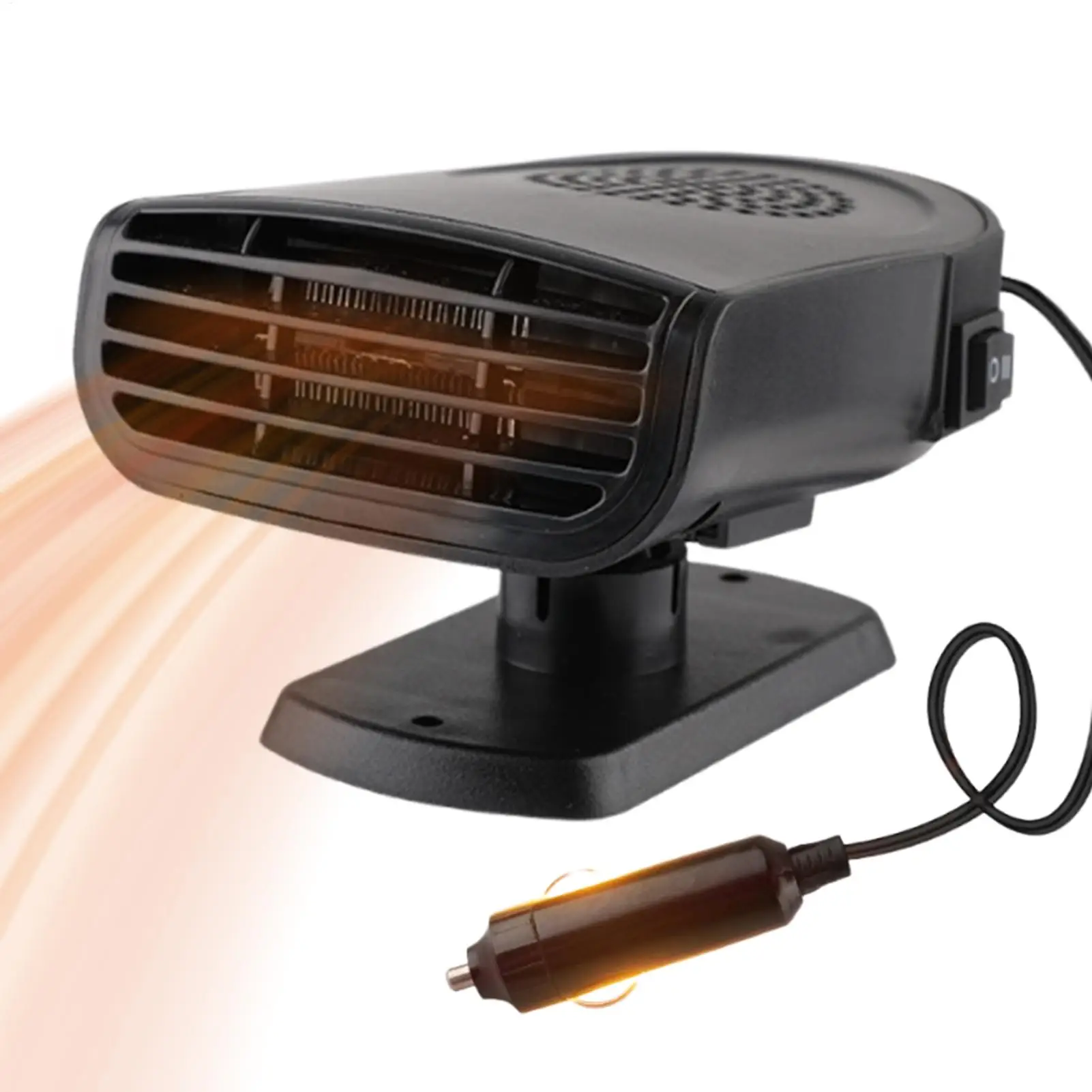 150W Car Heater 12V/24V Electric Cooling Heating Fan Electric Heater Fan Windshield Defogging Demister Defroster Multifunctional