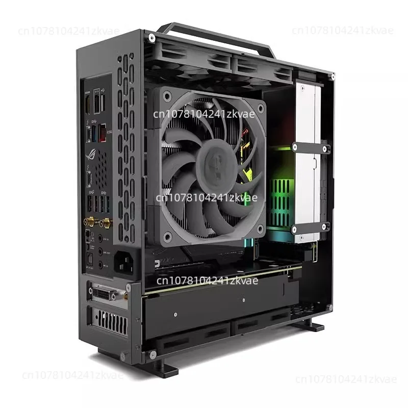 A24-V5 2.0 dual slot solo 1u power supply itx case double sided chamfered