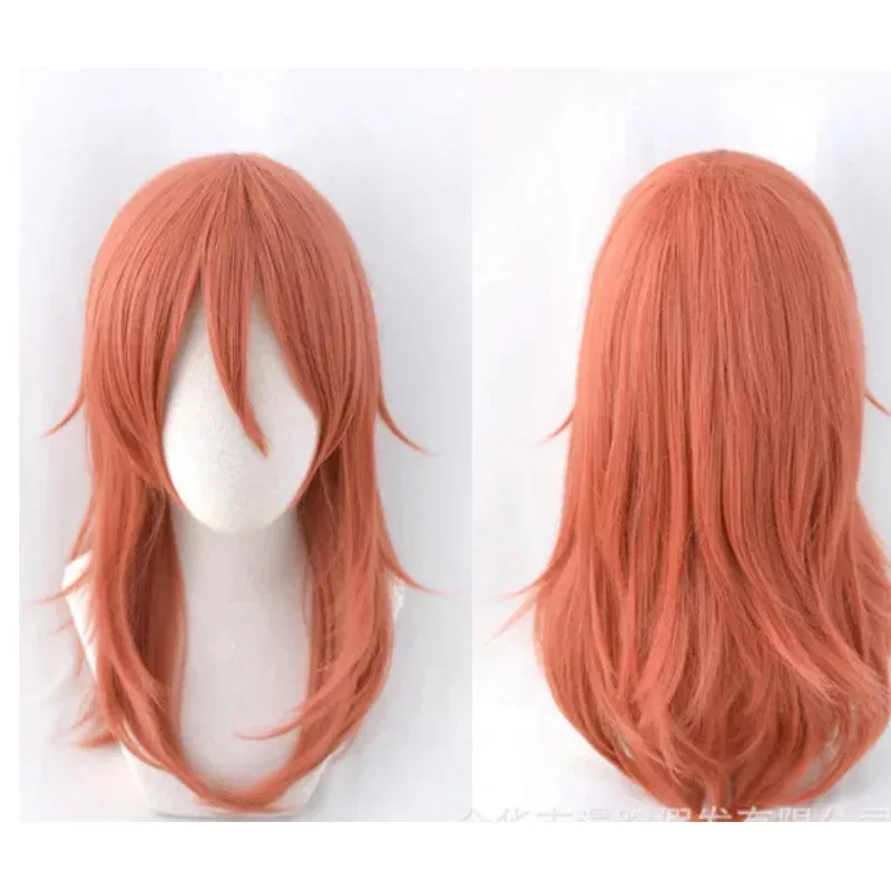 Silisili AAngel الشيطان بالمنشار رجل عيد الميلاد برتقالي داكن اللون شعر مستعار طويل تأثيري أنيمي مقاومة للحرارة Syn 2025 ☆   جديد