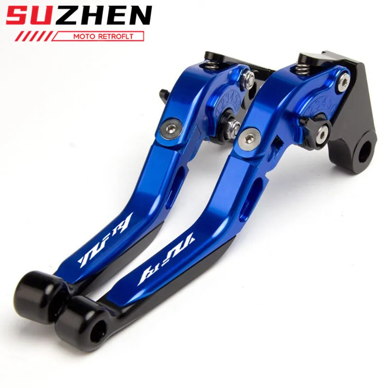 25 Colors CNC Aluminum Adjustable Folding Motorcycle Brake Clutch Levers For YZF R1 YZFR1 YZF-R1 2004 2005 2006 2007 2008