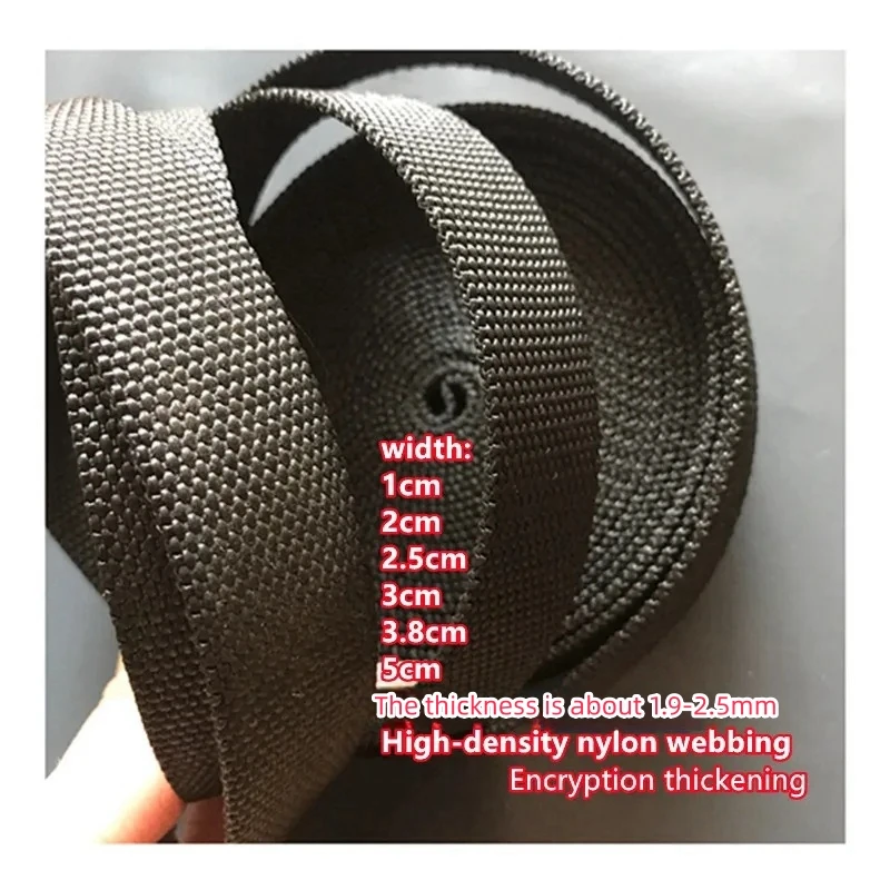 1.9/2.2/2.4MM Thick 1-5CM Wide High Density Thick Backpack With Dense Pattern Polypropylene Nylon Webbing Bag With Binding Belt