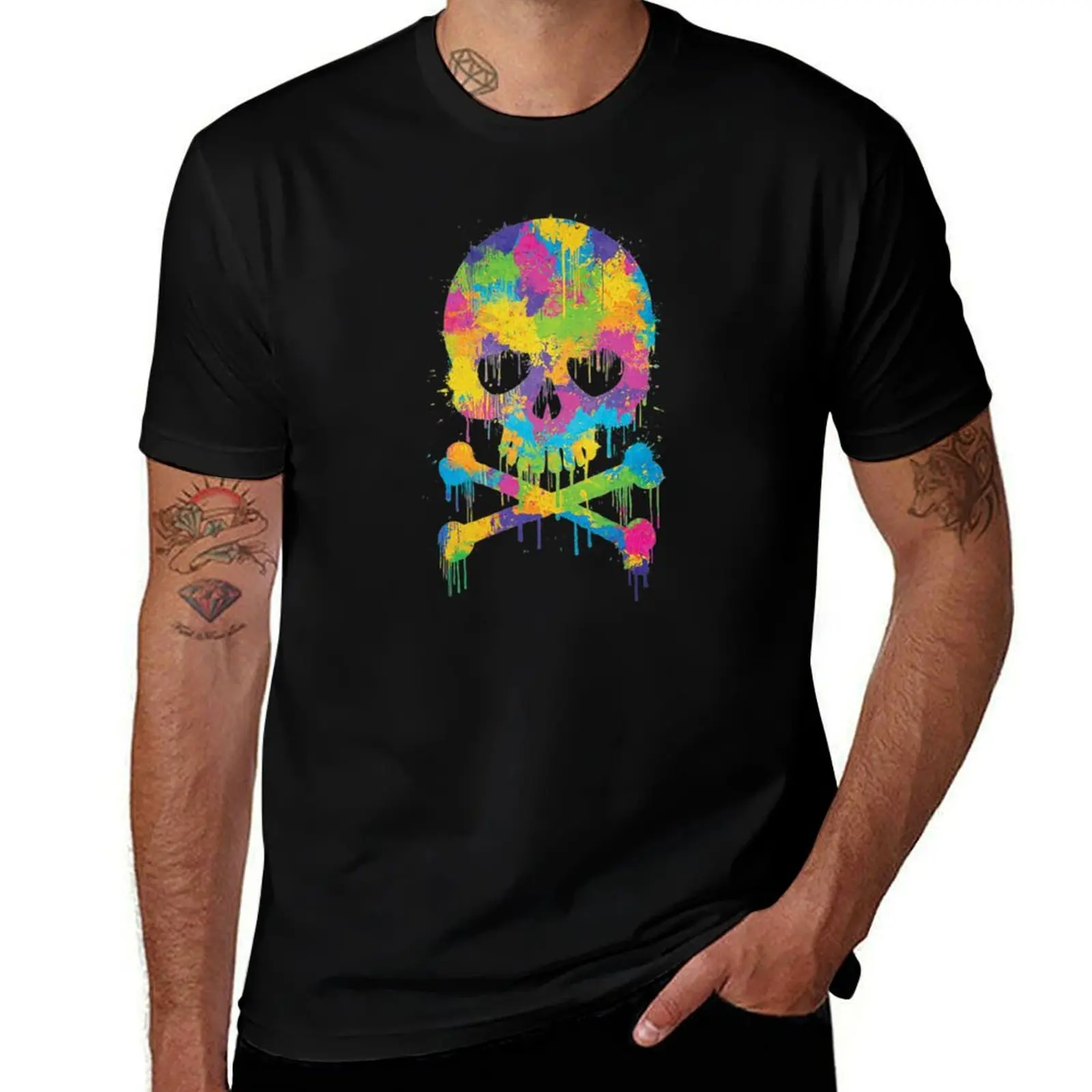 

Skull Colors T-Shirt t shirt man plain man t shirt summer T-Shirt