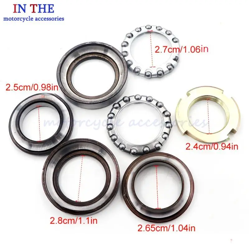 Seven bowls  accessories steering column bearings electric scooter bearings seven-piece set