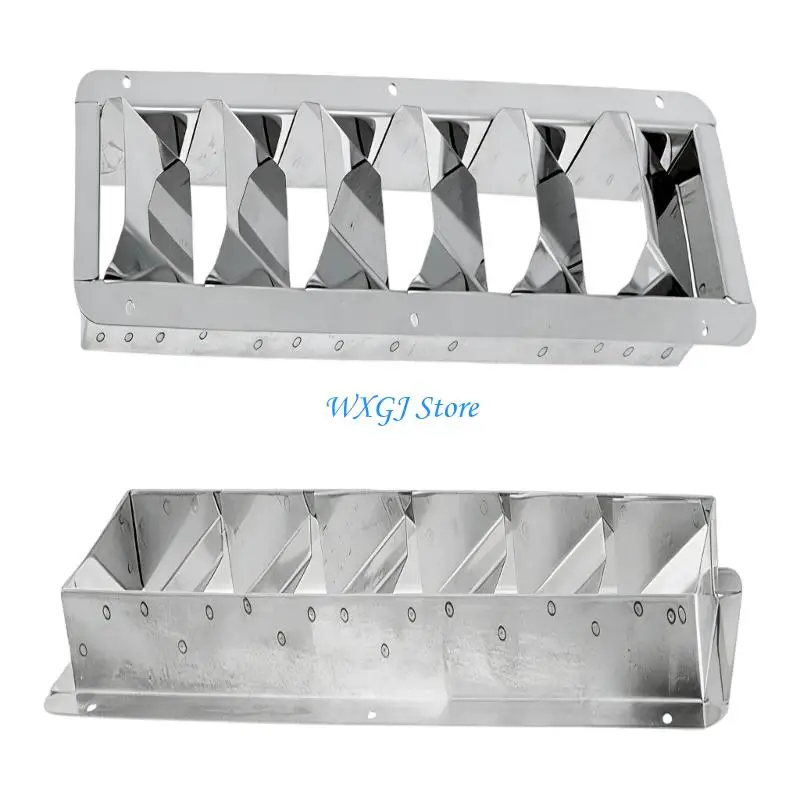 37JE Marine Grade Steel Vent Grill Corrosion Resistant Vent Cover Quick Fixing for Yacht Cabin & Ship Ventilation