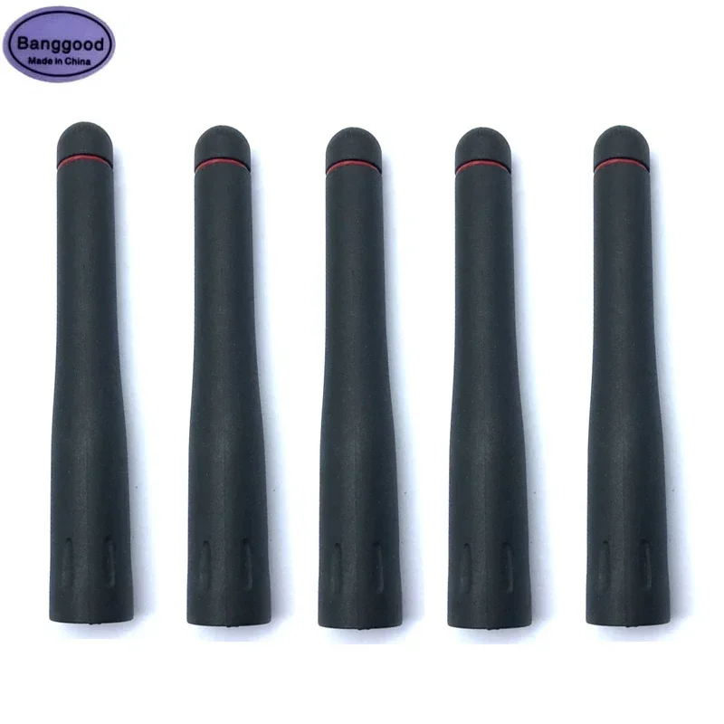 

5PCS UHF 400-470MHz SMA Male Short Antenna For ICOM IC-F60 F60V F61 F61V F61M F80 F80S F80DS F80T FA-S27U FAS27U Walkie Talkie