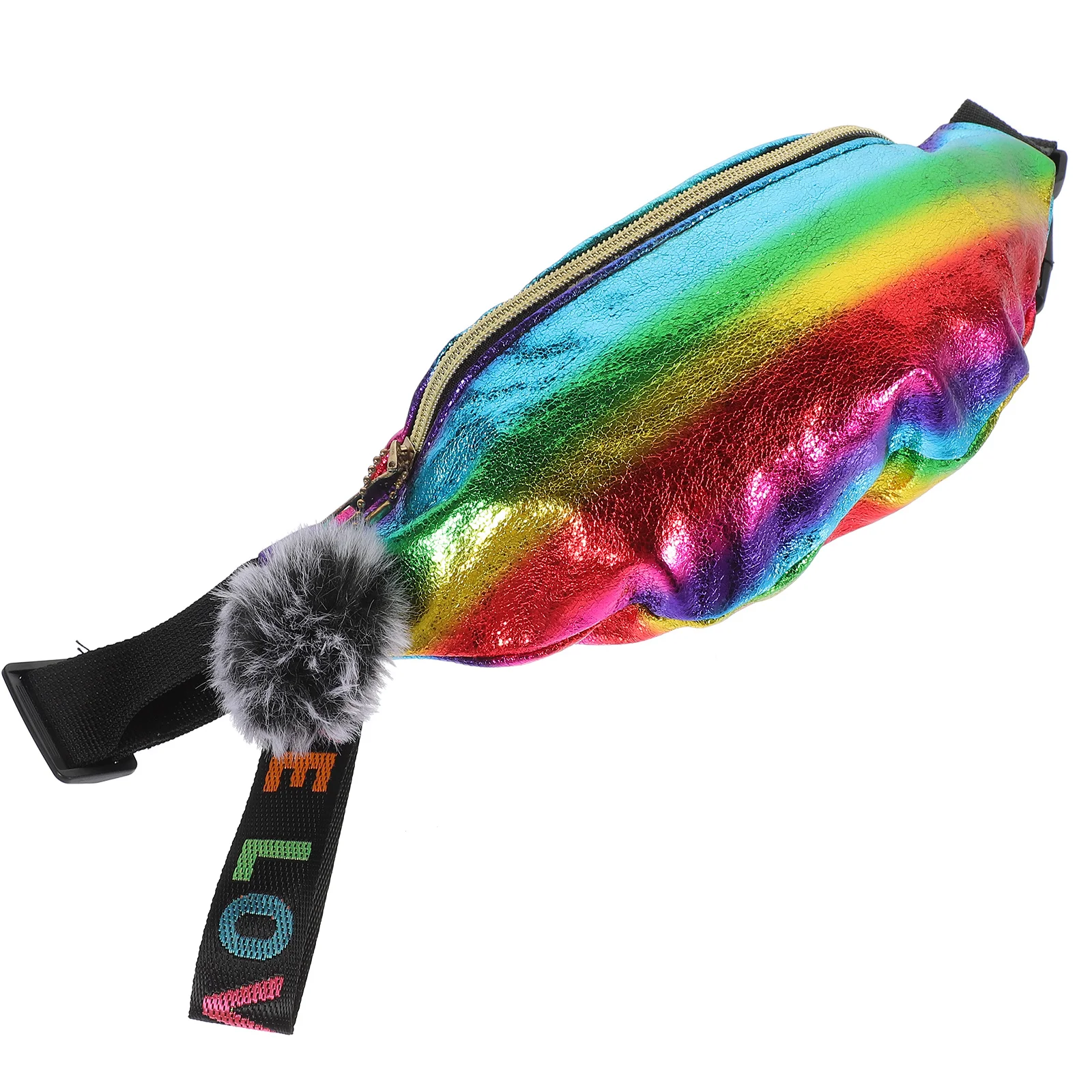 

1Pcs Colorful Women Waist Bag Holographic Shiny Chest Pack Adjustable Belt Bag for Running Hiking Traveling Casual Use Sports