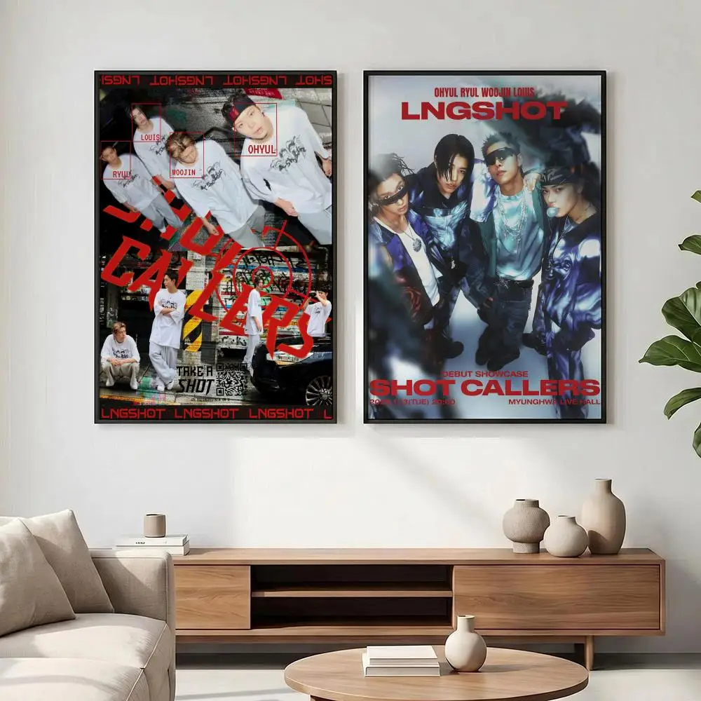 Poster HD art, waterproof, sticky wall, home decoration (living room, bedroom, bar), aesthetic Kpop Boy Group L-LNGSHOT - view 3