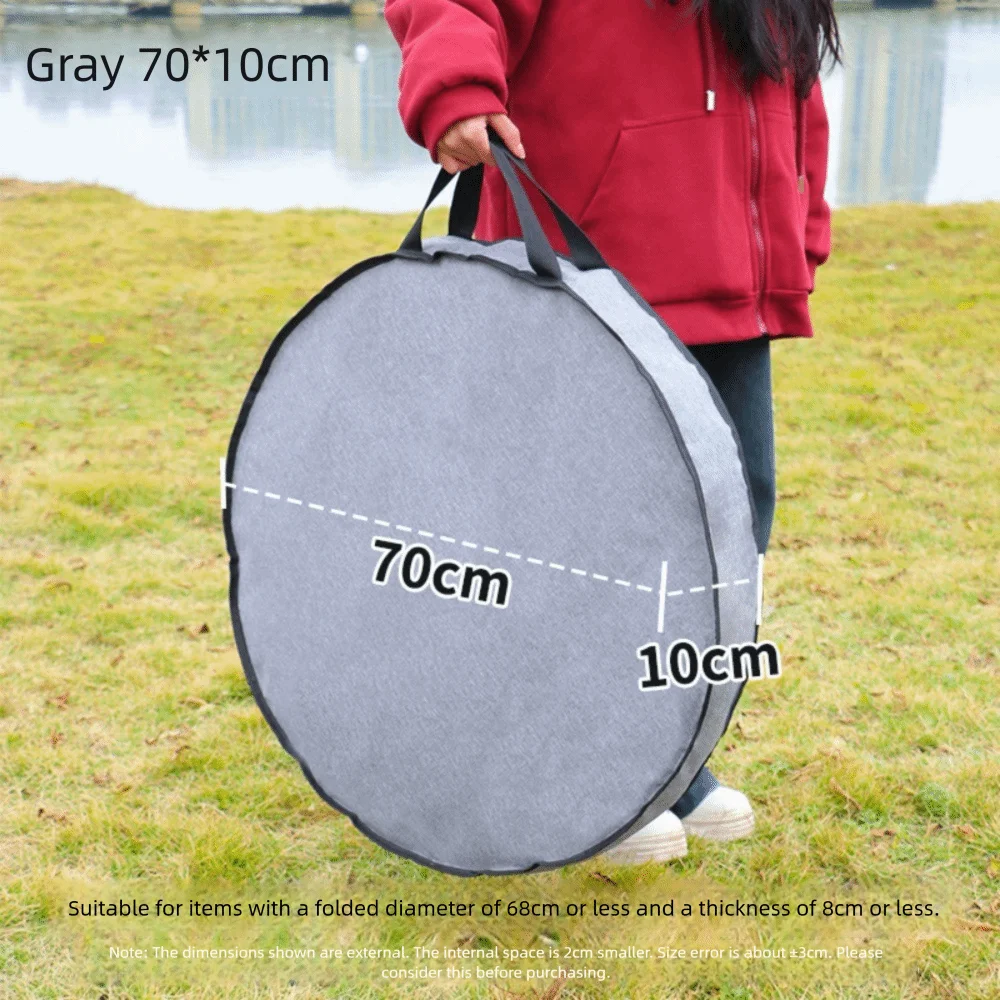 

New Round Car Charge Cable Bag Multi-Functional Waterproof Storage Bag Dustproof Handheld Plate Bag Cam Tent