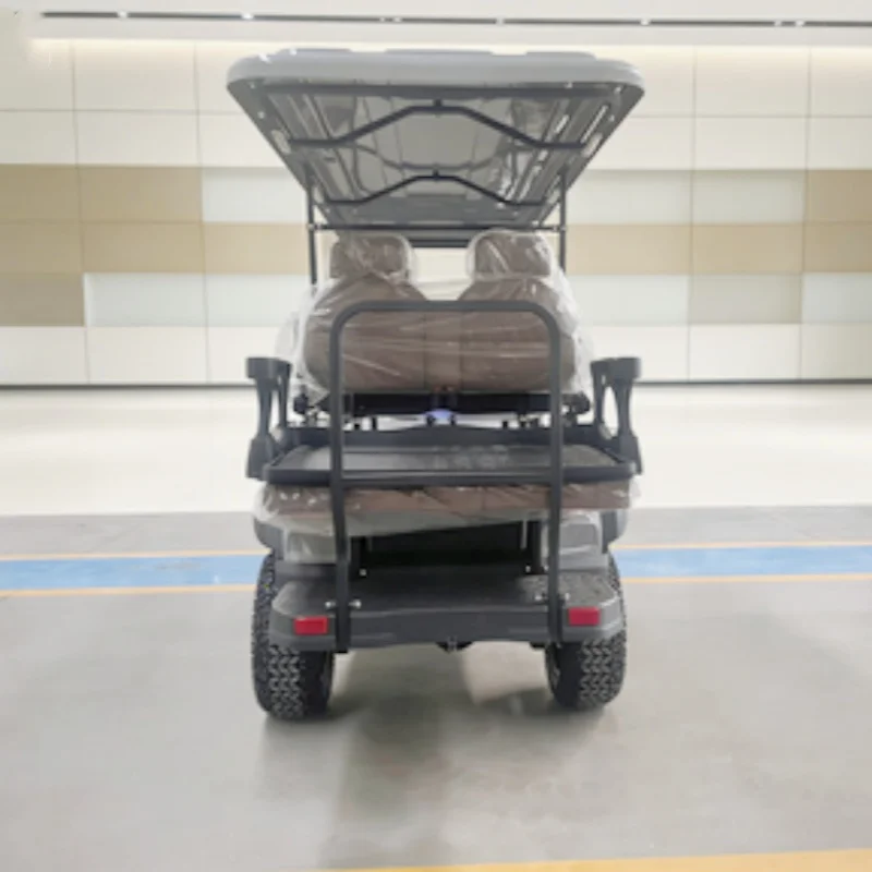 

4+2 6 Seater Electric Golf Cart 72V Lithium Golf Buggy High-End Seats With Armrests Gear Adjustment Colored Waterproof Speaker