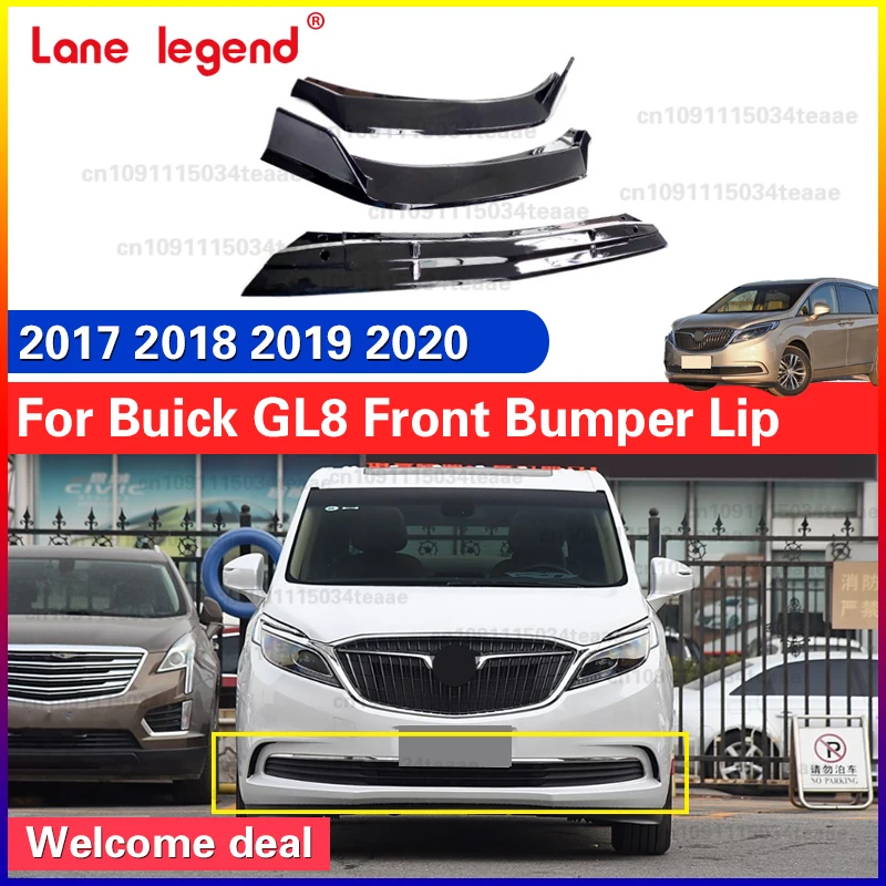 Авто внешний вид автомобиля для Buick GL8 2017 2018 2019 2020, передний бампер автомобиля, спойлер, диффузор, разделитель, бампер, комплекты кузова