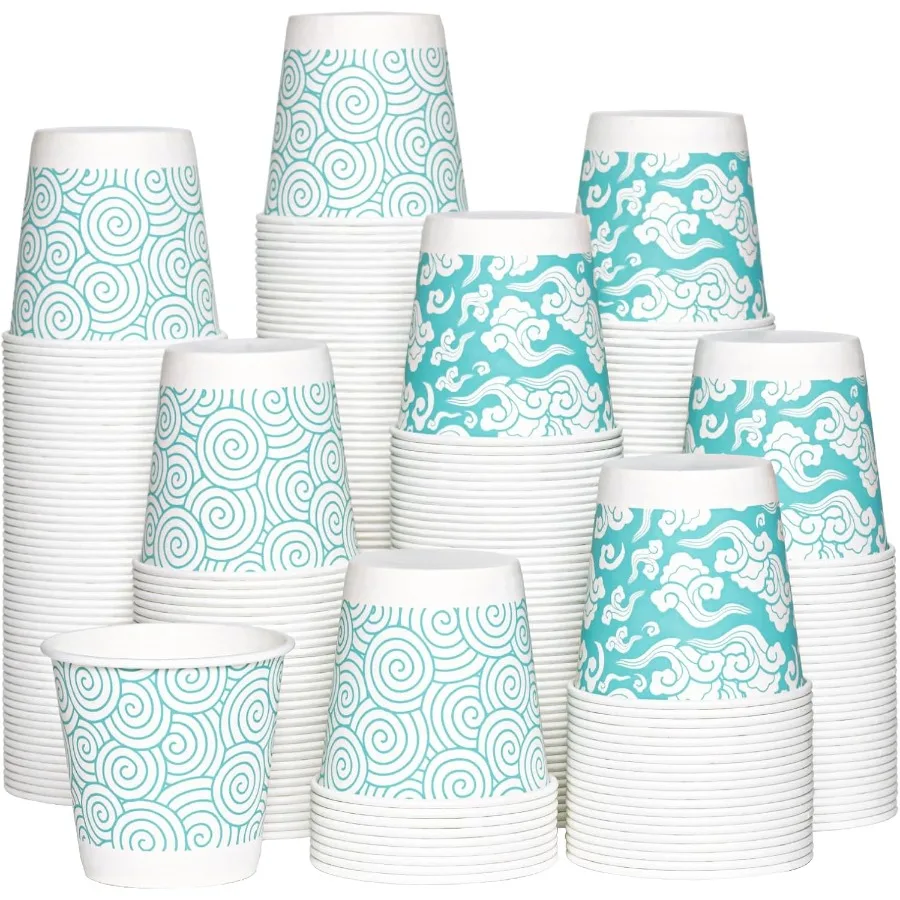 

3 унции одноразовые стаканчики для полоскания рта в ванной комнате, 300 упаковок, маленькие мини-бумажные стаканчики для использования в ванной комнате, вечеринок на открытом воздухе, пикников, путешествий и даже