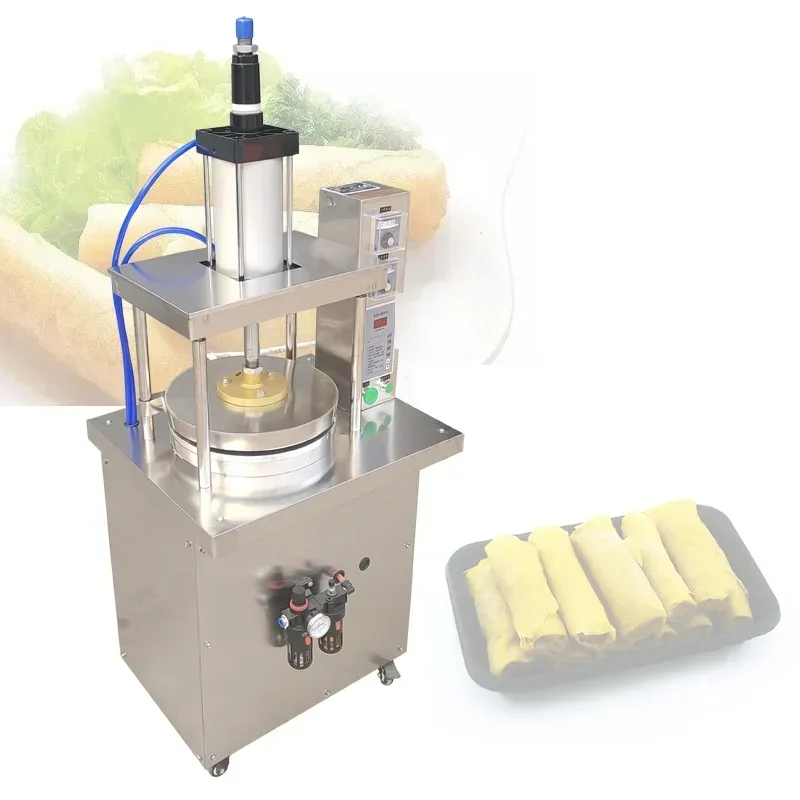 

Pneumatic Pancake Making Machine Commercial Vertical 25-80cm Pizza Embryo Tortilla Pressing Machine