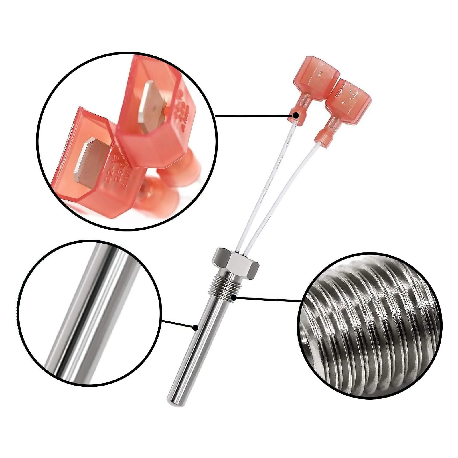 2 unids/set 42002-0024S pieza de repuesto del Sensor de combustión de pila para sistema eléctrico de calentador de Spa de piscina Pentair SR200 SR333 SR400 accesorio