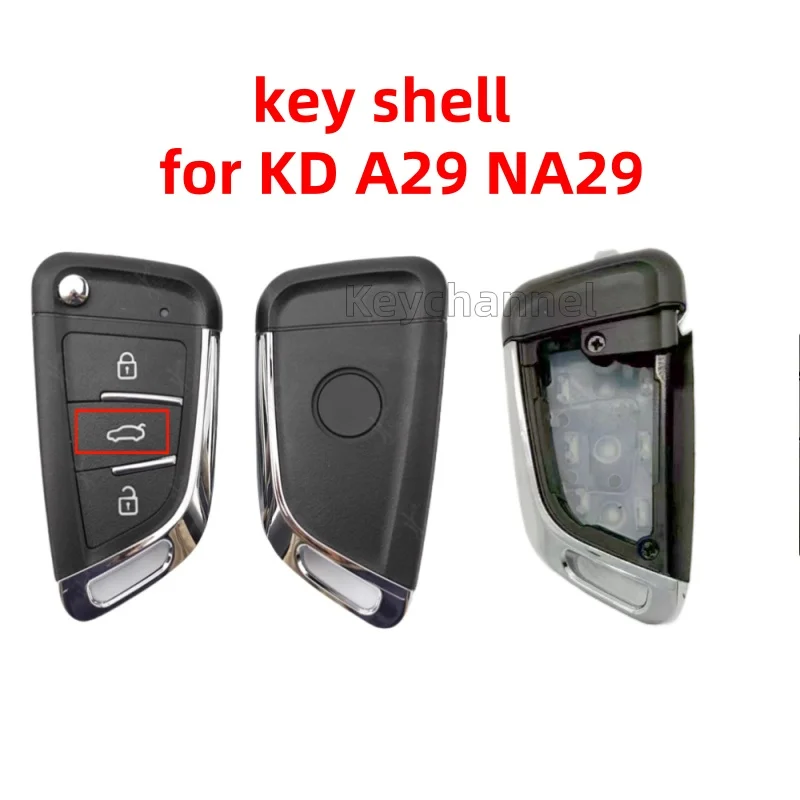 keychannel 1pcs 3 Buttons KEYDIY Knife Flip Key Shell Case KD Universal Car Key Shell for B29 NB29 Remote Without Battery Holder