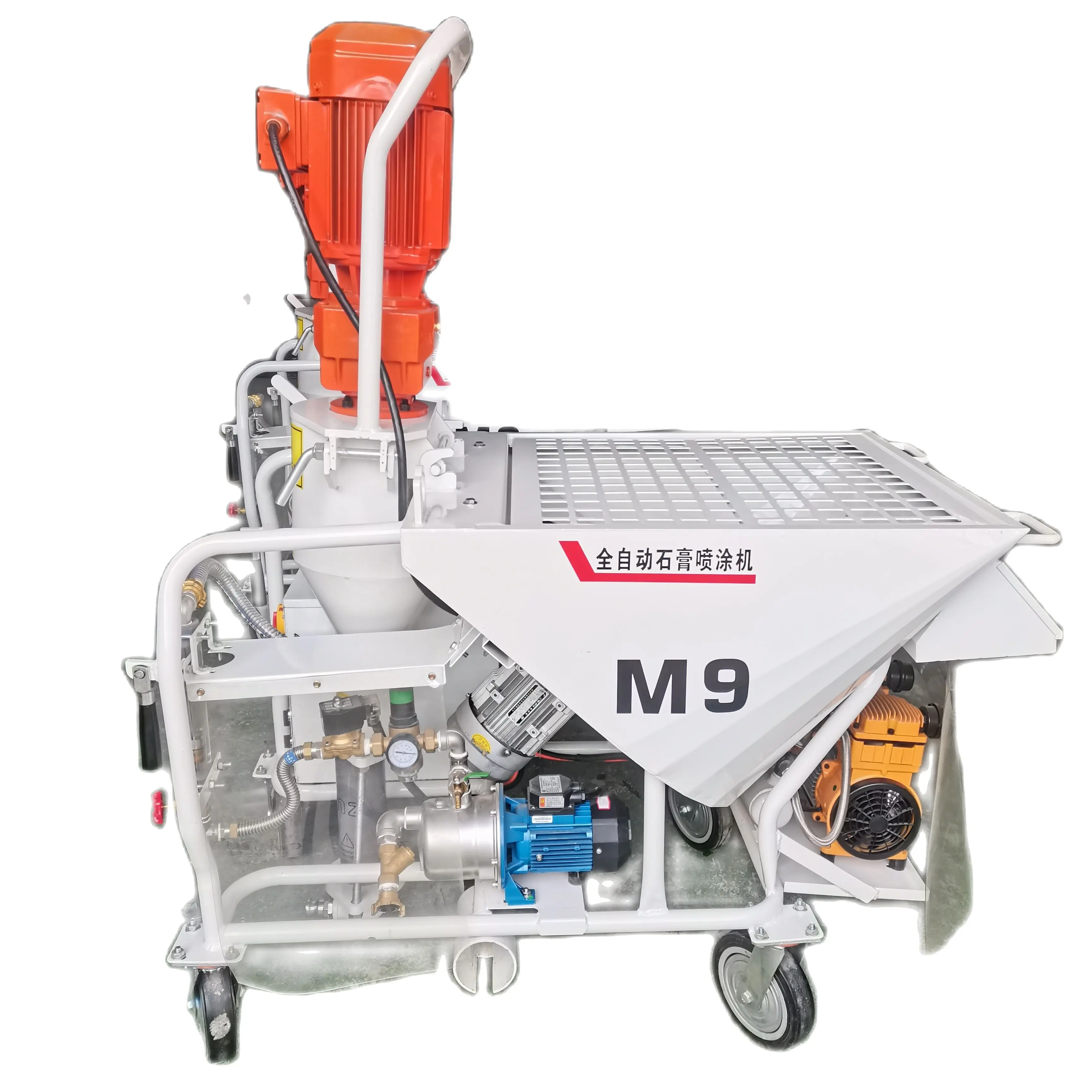 

Electric M9 gypsum spraying machine wall plastering mortar spraying machine manufacturer price for sale