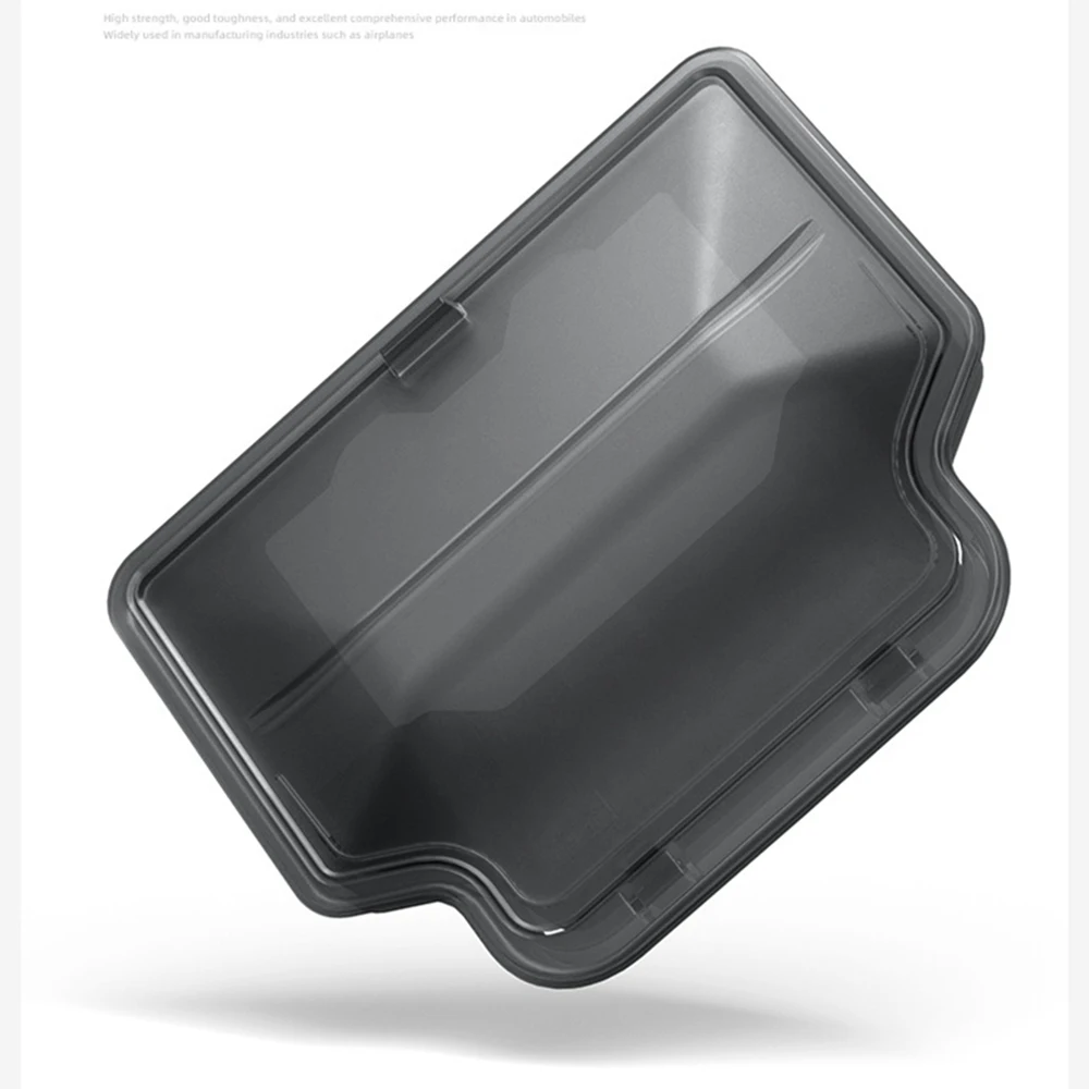 Magnetische Versteckte Aufbewahrungsbox für Tesla Model YL Y Juniper 2025 2026 Armlehnen-Deckel-Organizer Transparente Schwarze Hülle – Detail 9