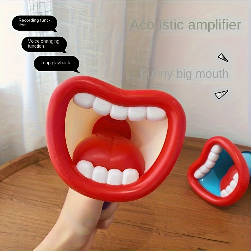Multi-functional voice changer - megaphone with voice effects - cool prank gift - batteries not included - handle color random