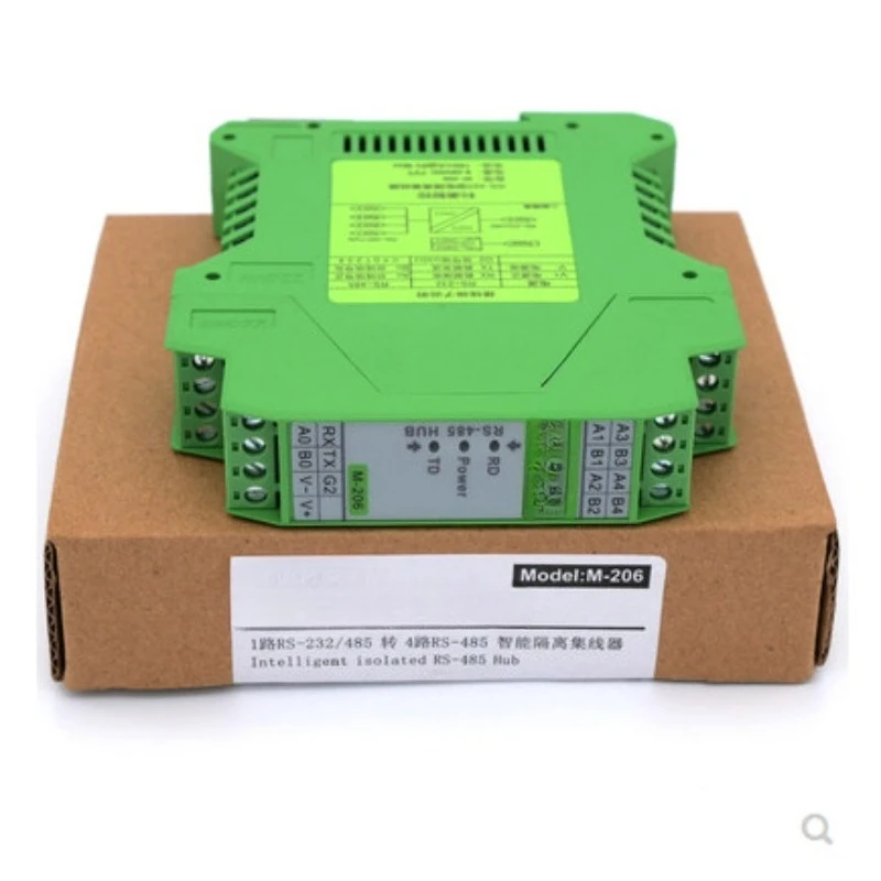 M-206 hub, sharer 4 ports 1 minute 4 channels RS232/RS485 converter photoelectric isolation module