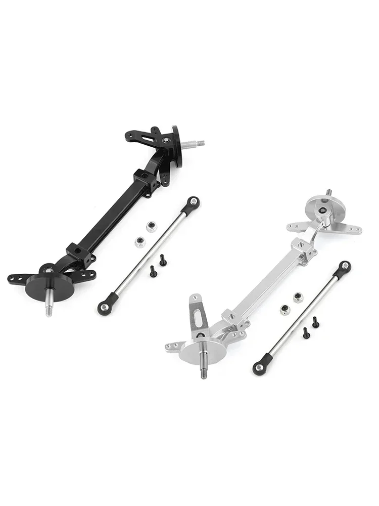 Metal Front Axle Steering Assembly Link Pole Linkage Rod No Power for Tamiya 1/14 RC Truck Tractor Car Upgrades Parts