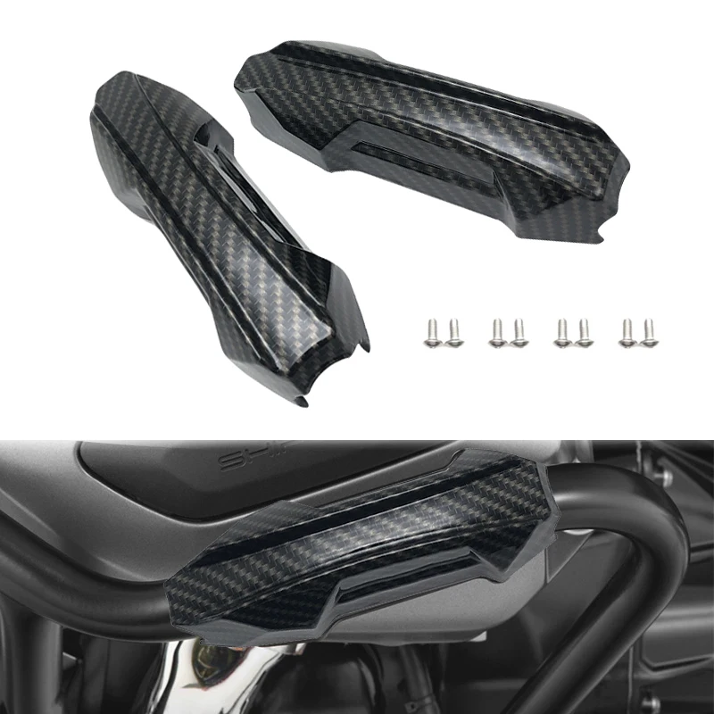 R1200GS R1250GS Engine Crash Bar Protector Bumper Guard Carbon Decorative Block For BMW F850GS ADV G310GS F900XR F800GS F750GS