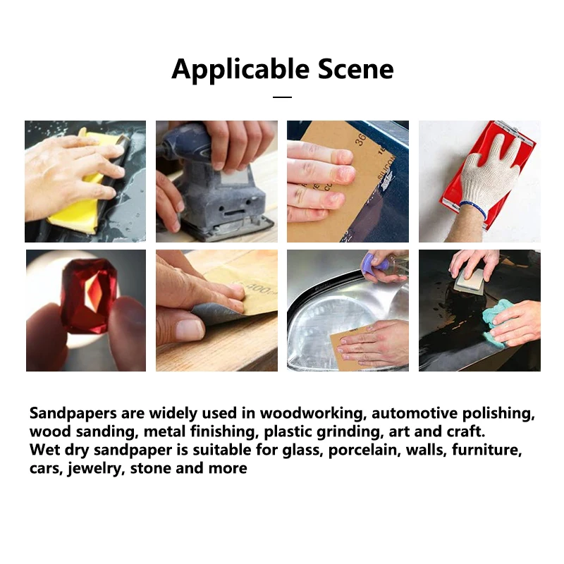 กระดาษทราย XCAN 70 ชิ้น แบบเปียก/แห้ง สำหรับขัดไม้ โลหะ ขัดเงารถยนต์ ความละเอียด 600/800/1000/1200/1500/2000/2500