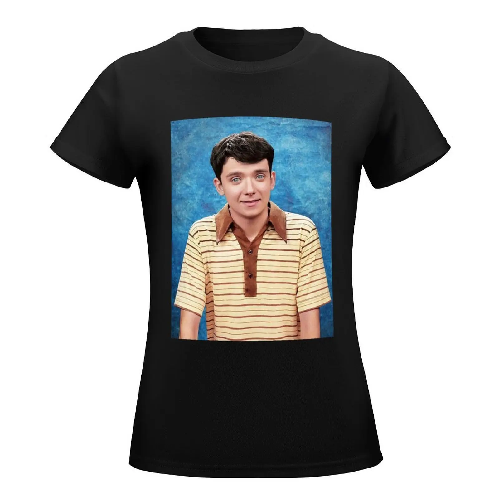 asa butterfield T-Shirt cute tops funny tops Aesthetic clothing t shirt for Women