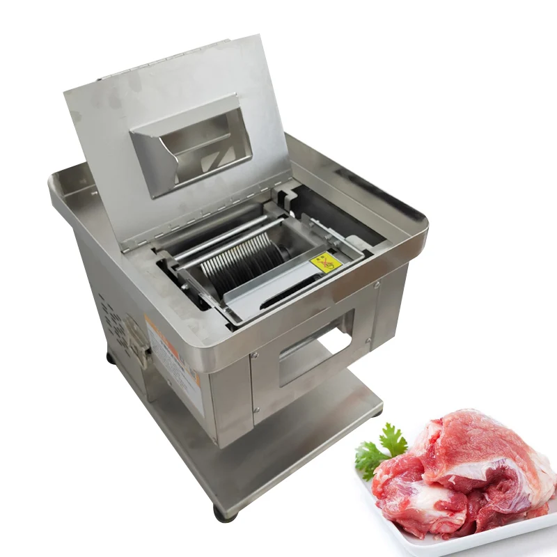 110V 220V Automatic Fresh Meat Slicer High Power For Kitchen And Canteen Meat Cutting Machine