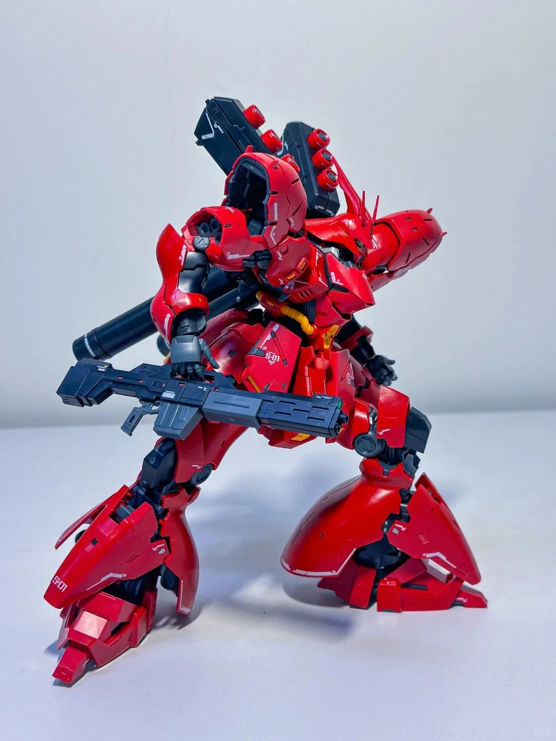 نجمة نموذج Rg Sazabi الأبيض عمل أرقام الجمعية أطقم منمذجة Msn-04 جمع 1/144 روبوت البلاستيك نموذج أطقم هواية اللعب هدية #4