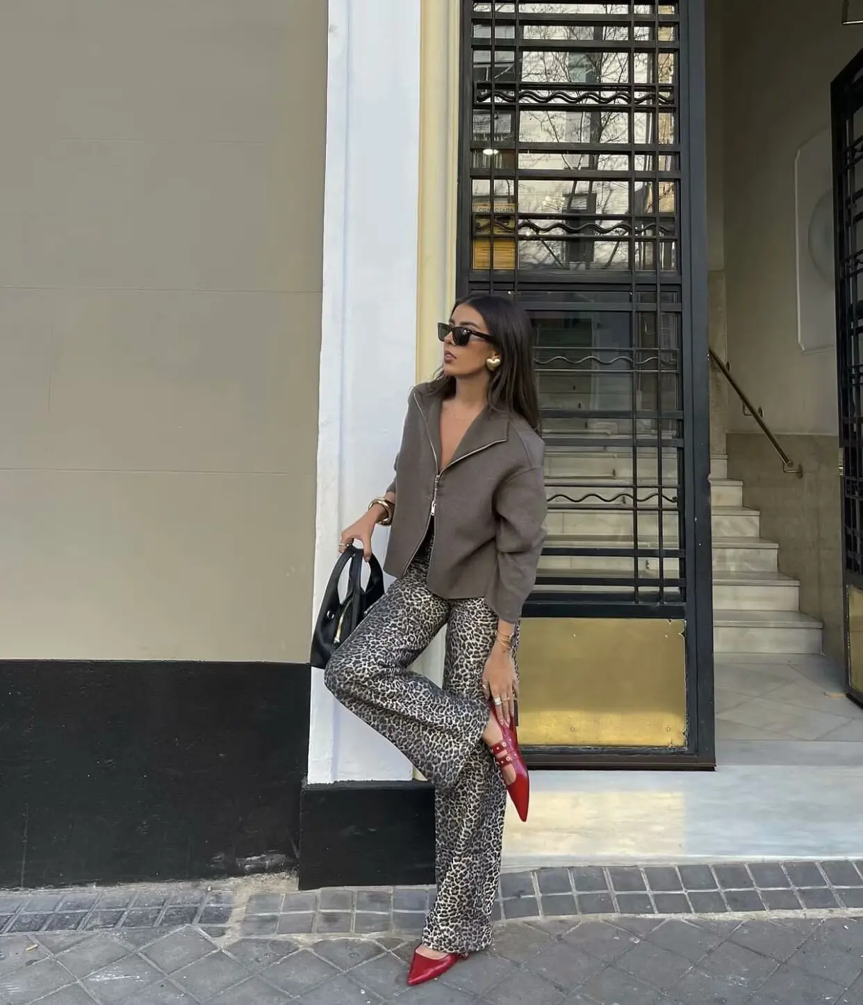 2025 Spring And Autumn Sports Stand Collar Loose Long Sleeve Women's Woolen Jacket Coat B88688