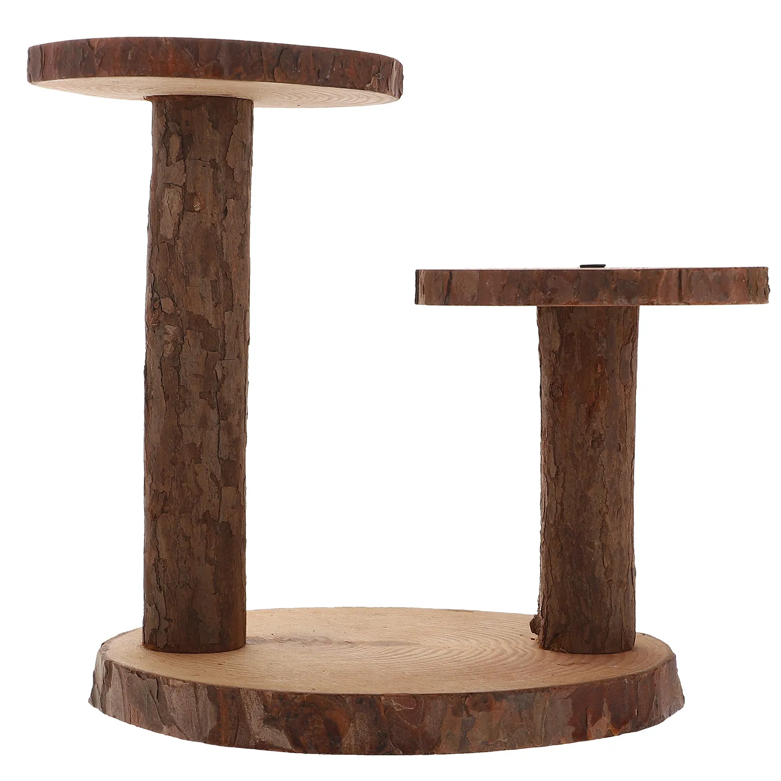 1-セット安定した木製植物スタンド二層植木鉢ラック屋内屋外バルコニー庭多肉植物の花の陳列棚