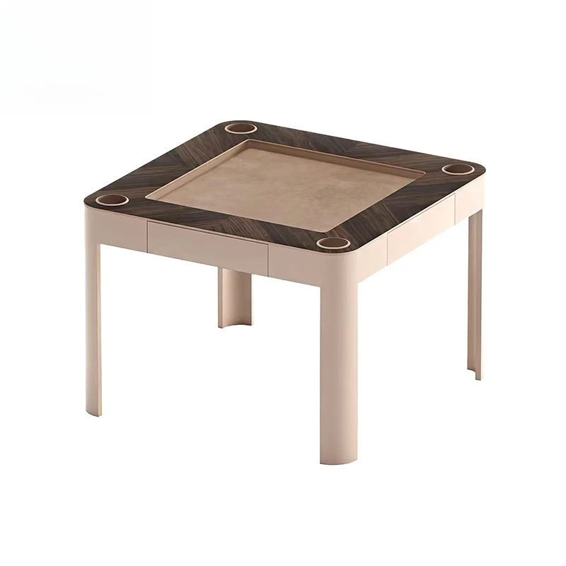 

Italian light luxury high-end solid wood multi-functional chess and card table luxury designer entertainment table