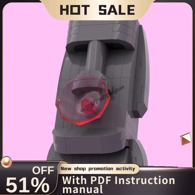 

New 219Pcs Famous Museum Series Moc Easter Island Statue Model Building Blocks Diy Creative Ideas Kids Toys Birthday Gifts