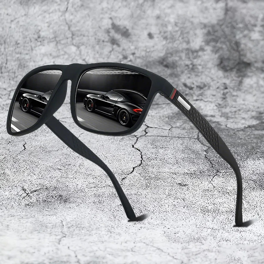 Bunte Streifen Vintage Sonnenbrille im Designer-Stil für Männer und Frauen, für Outdoor, Freizeit, Autofahren, Angeln, Laufen, Wandern
