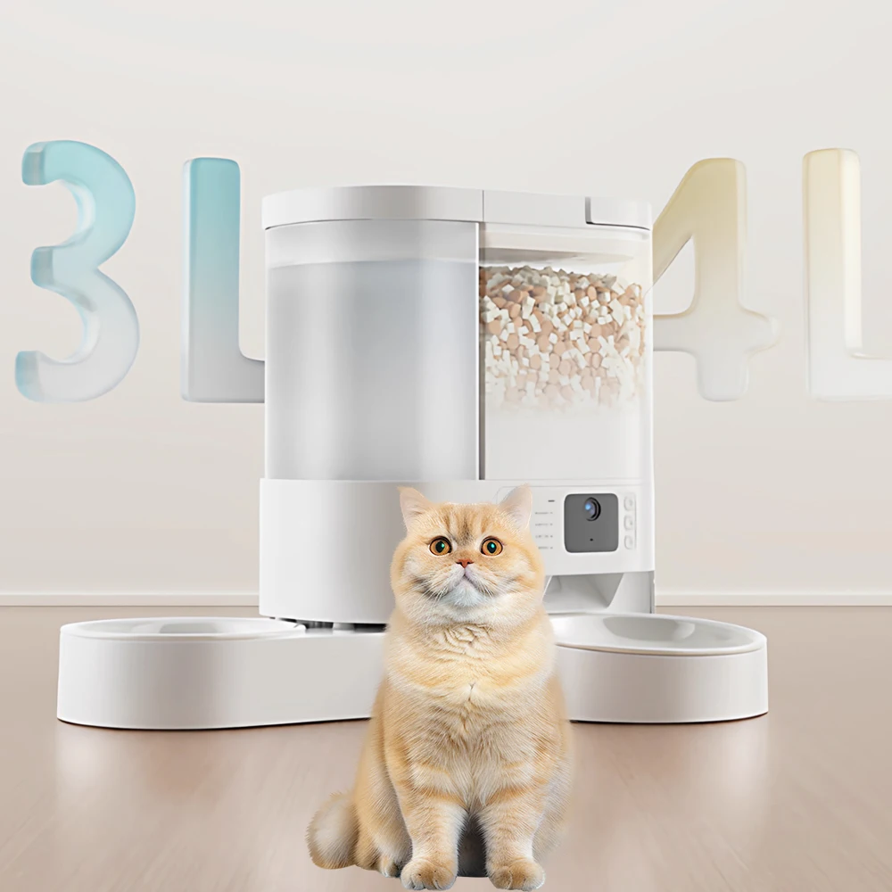 

STLFNew Arrival Smart Pet Feeder Timing Feeder Food and Water Dispenser for Cats Dogs