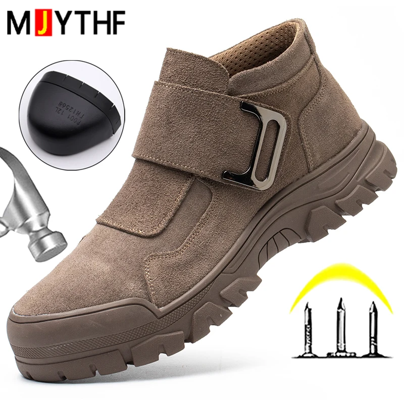 Wear resistant Men's Safety Shoes Anti Scald Welding Shoes Work Boots Puncture-Proof Safety Boot For Engineers Protection Shoes
