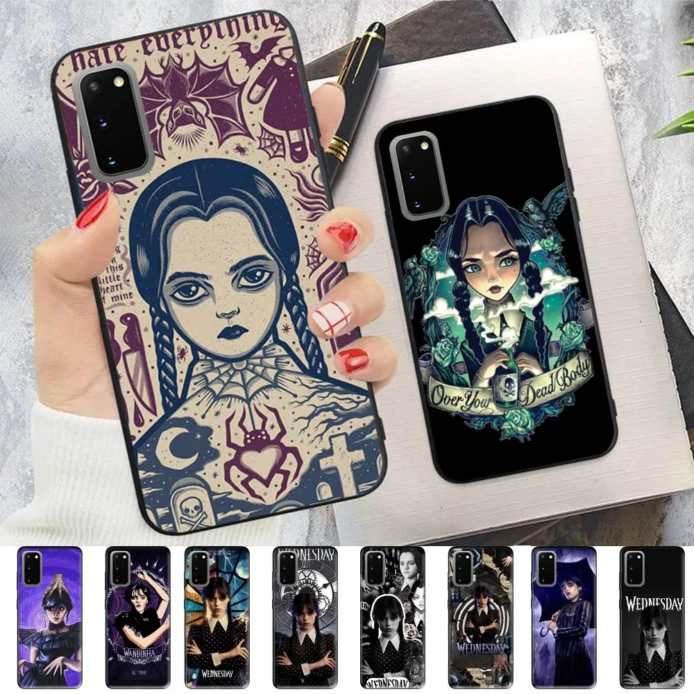 

W-Wednesdays A-Addams Phone Case For Samsung S 9 10 20 21 22 23 30 23plus lite Ultra FE S10lite Fundas