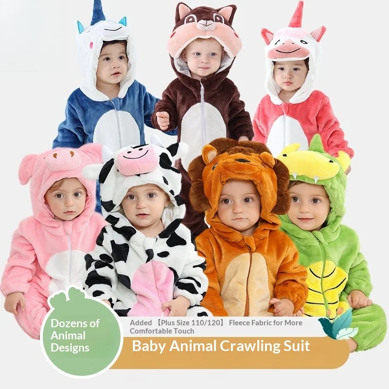 kids-winter-baby-animal-onesie-flannel-zipper-romper-infant-toddler-warm-sleeper-jumpsuit-cozy-snuggle-bodysuit-pajama-outwear