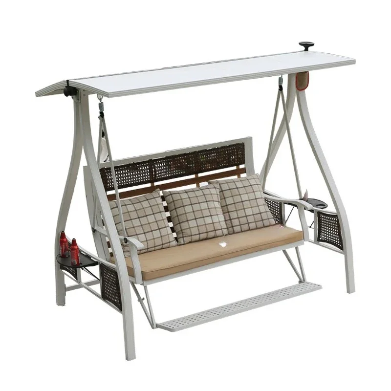 OEMOutdoor Cast Aluminum Swing Courtyard Garden Hotel Balcony Internet celebrity Rocking Chair Outdoor Pool Terrace Leisure