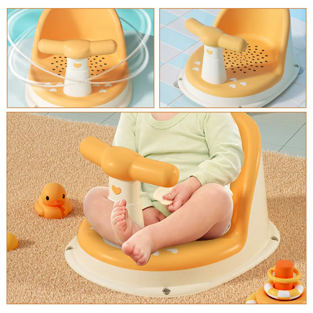 

Детское сиденье для ванной 6-12 месяцев, нескользящее, для безопасного купания, подставка для малышей, стульчик для ванной, сиденье для купания младенцев