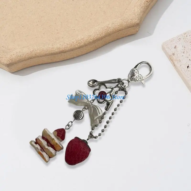 أنيقة صغيرة من كيك كيك كيشين زخرفة سهلة الإكسسوارات الحلوة مثالية لإضافة لمسة من المرح إلى الحقائب والهواتف