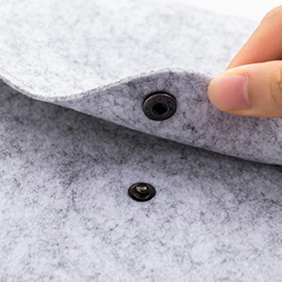 Dark Grey 1PC Simple A4 Big Capacity Document Bag Pad Business Briefcase File Folders Chemical Felt Filing