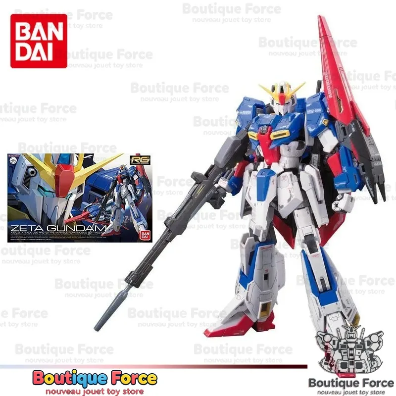 

Bandai Gundam Zeta Gundam Model Kit RG 1/144 MSZ-006 Anime Action Figure Gunpla Building Toy Collectible for Adults Kids