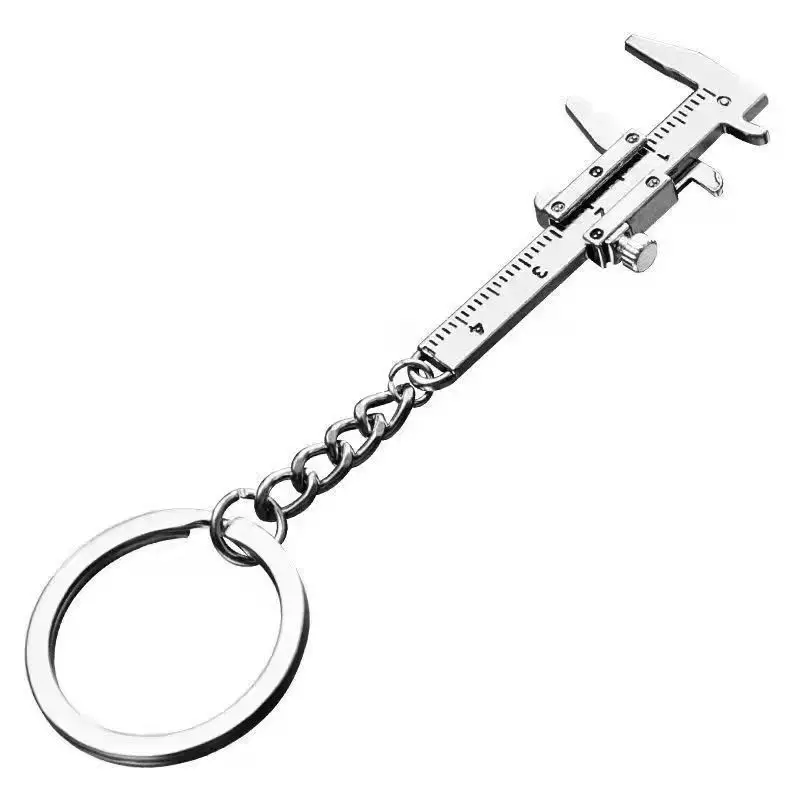 Portable Mini Caliper Tools Zinc Alloy Vernier Caliper 0-40mm Keychain Measuring Compact for Household Tool