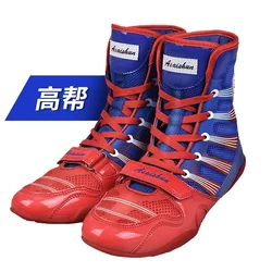 2024 New Men Women Wrestling Shoes Luxury Brand Boxing Shoes for Couples Breathable Fighting Boots Unisex Gym Shoe