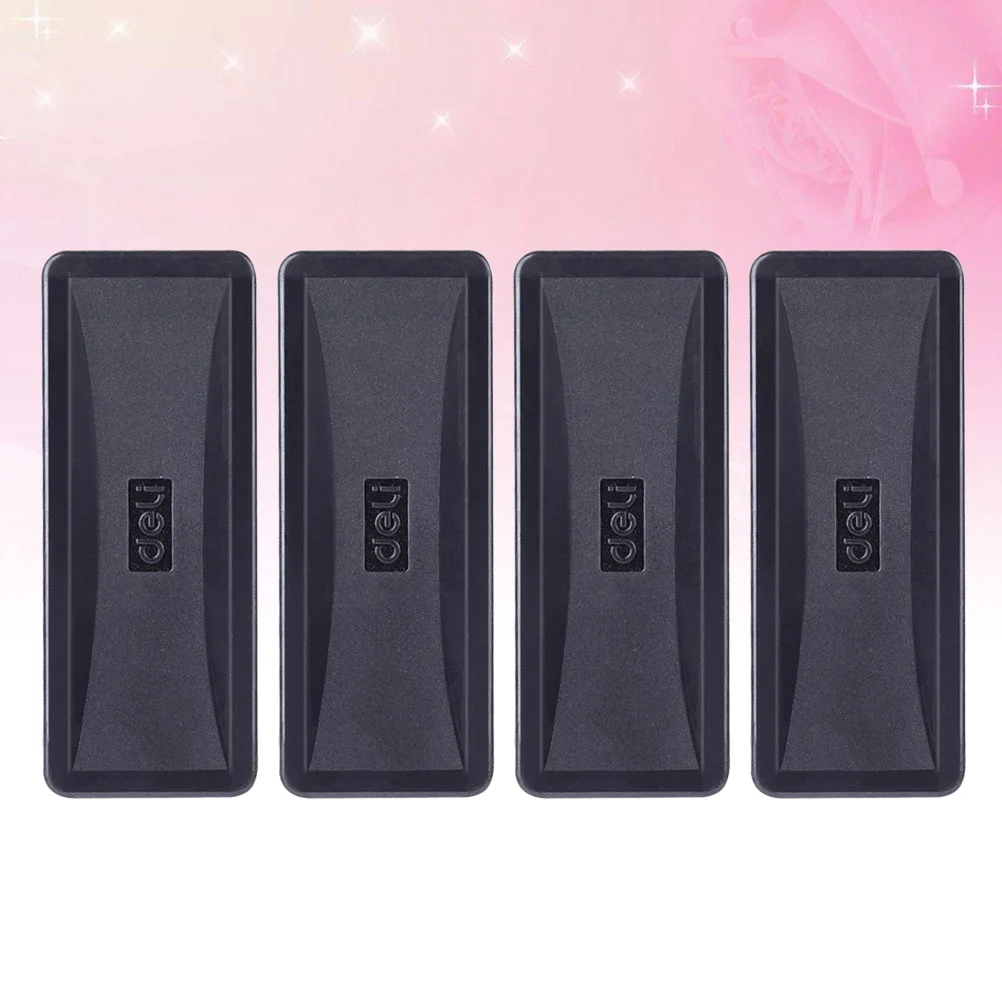 4pcs Magnetic Whiteboard Eraser for Whiteboard School Office Supplies (Black) whiteboard eraser magnetic