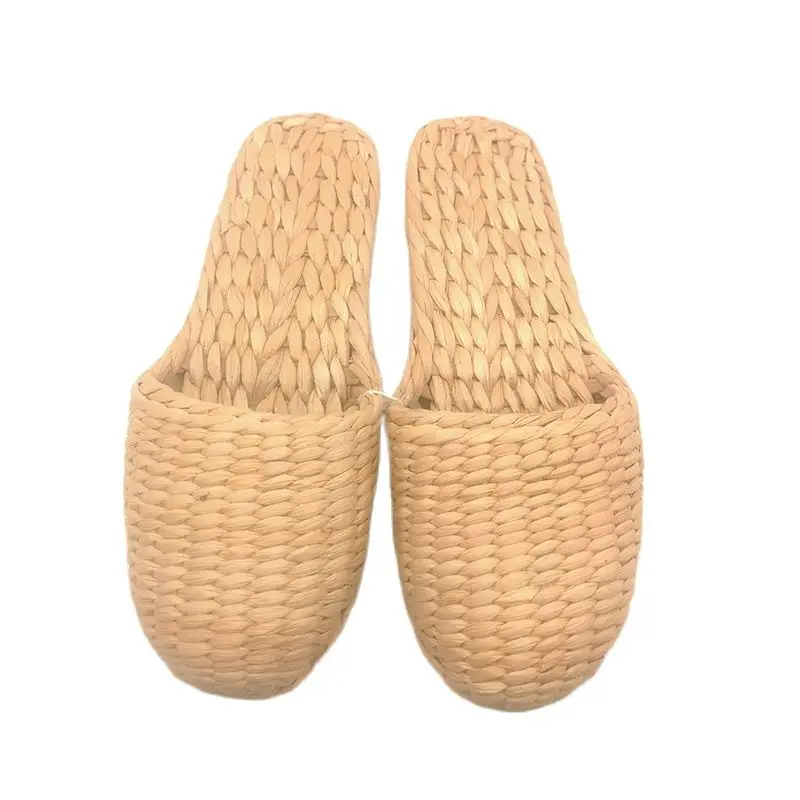 Jarycorn New Handmade Straw Shoes Male And Female Lovers Creative Fashion Home Slipper Natural Environmental Protection Leisure