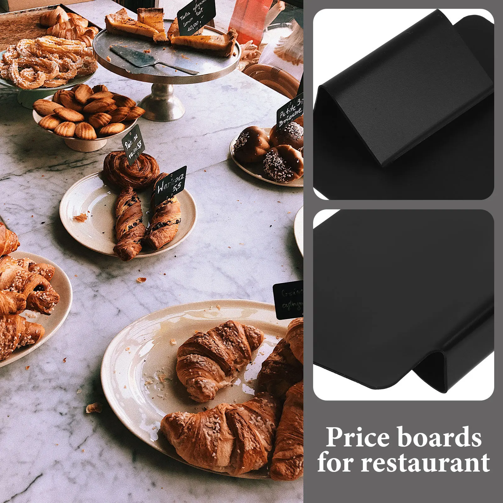 

6Pcs Blackboard Price Tags Mini Chalkboard Labels Hanging Food Signs Reusable Writing Boards for Menu Mini Chalkboard