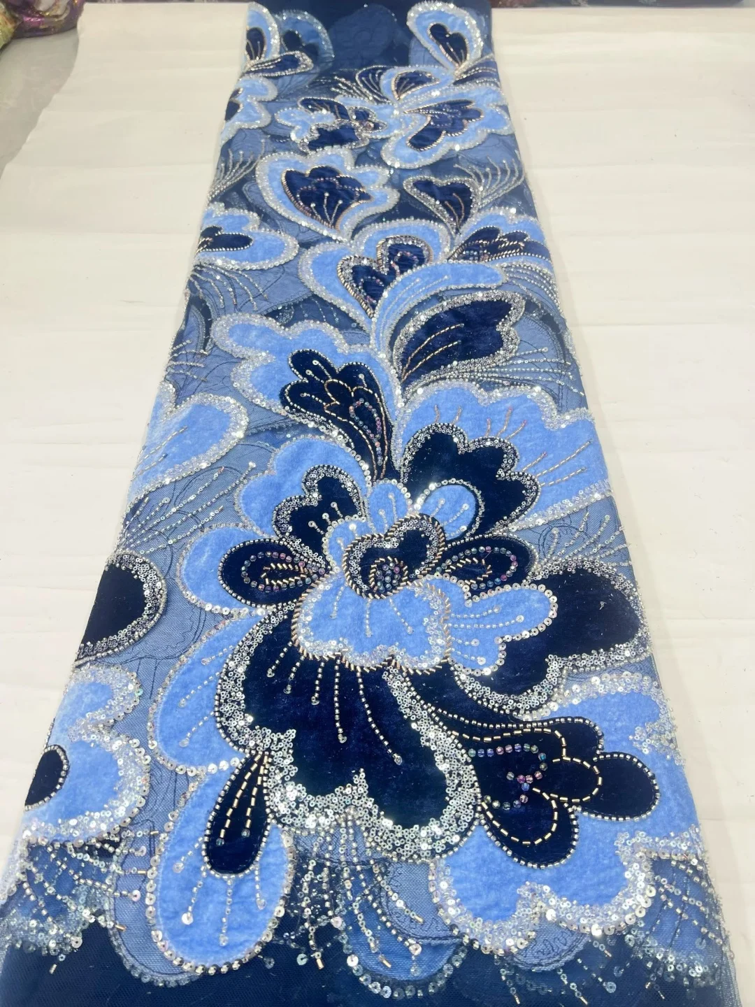 African Sequins Velvet Lace Fa - Sewing Velvet Fabric recension och pris