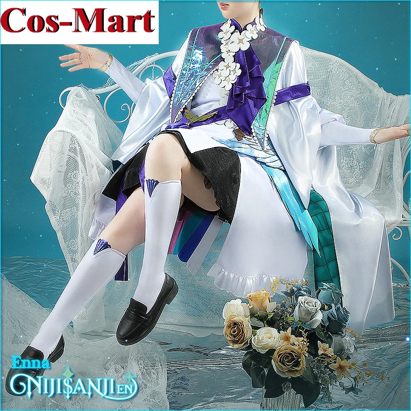 

Косплей-костюм косплея Cos-Mart из аниме Vtuber nimisanji IPSTAR Enna Alouette, милая униформа, платье, искусственная кожа, Новинка