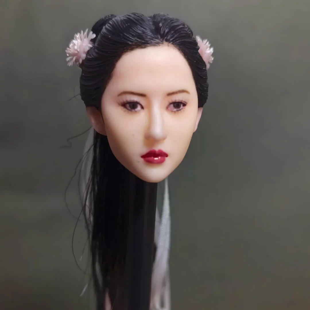 

Масштабная модель головы Crystal Liu Asia, 1:6, с выражением лица, женская, для фигурок 12 дюймов, совместима с телами фигурок TBleague и Phicen.